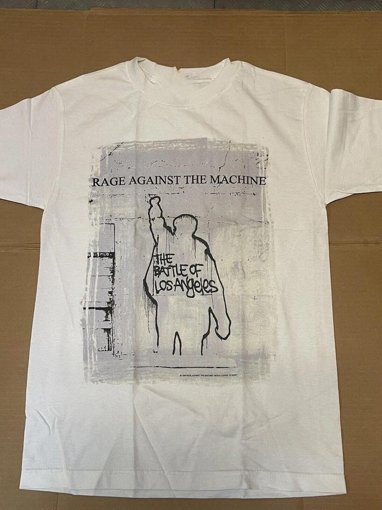 

Rage Against the Machine Band The Battle Of Los Angeles White T Shirt AG949 Unisex T-Shirt S