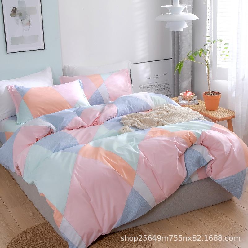 Thickened three piece and four piece bedding sets