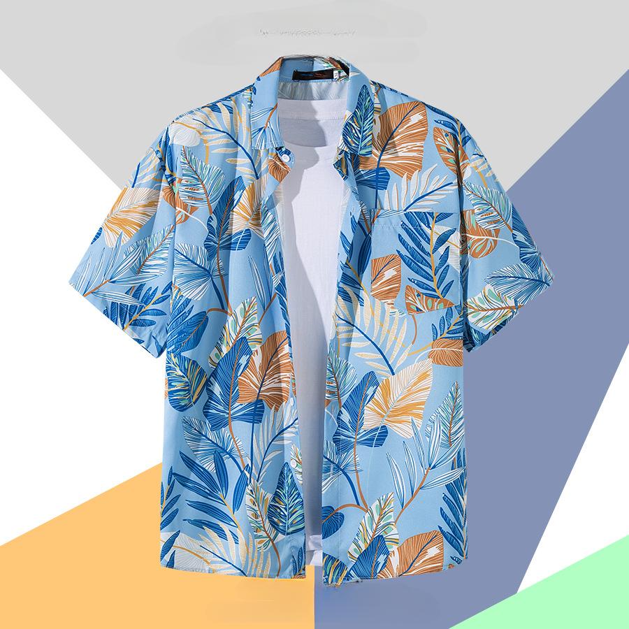 Flower Shirt Men's Short-sleeved Summer Loose Casual Shirt