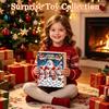 Christmas Advent Calendar 2026, Snowman 24 Day Countdown Box with Acrylic Hanging Holiday Pendants, Festive Tree Decor, Gift for Kids Girls