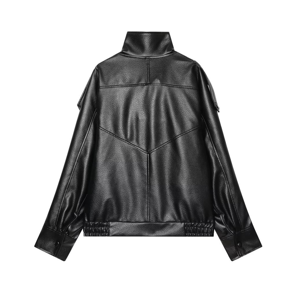 2026 Summer New Arrival: European and American Cross-border Women's Street Fashion Casual Faux Leather Jacket W085 385883