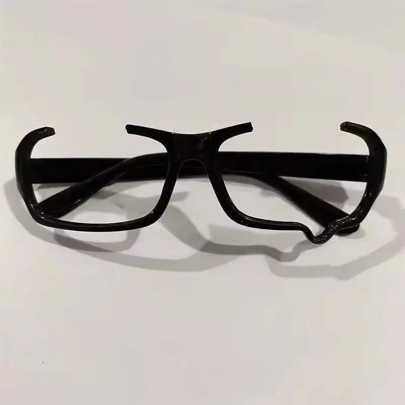 Fashion Unisex Black Eyeglass Frame No Lenses Anime Crying Dripping Tears Glasses Vintage Kawaii Party Gift Cosplay Accessories