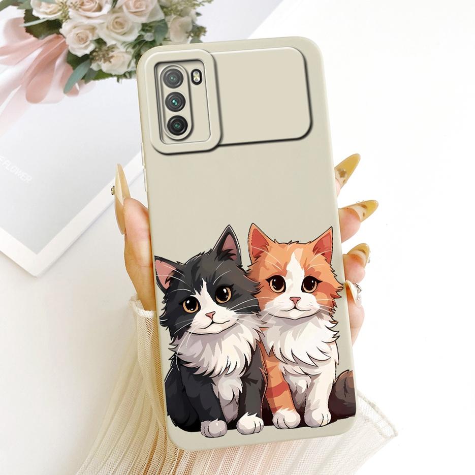 For Xiaomi Poco M3 Case PocoM3 Pro 4G Cute Fashion Cartoon Cover Soft TPU Matte Phone Case For Xiaomi Poco M3 Pro 5G Fundas Bags