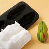Stampo per Cioccolatini Pistacchi Design a 4 Celle Silicone per Alimenti a Forma di Chicco di Caffè Stampo per Torta Mousse Senza BPA Flessibile