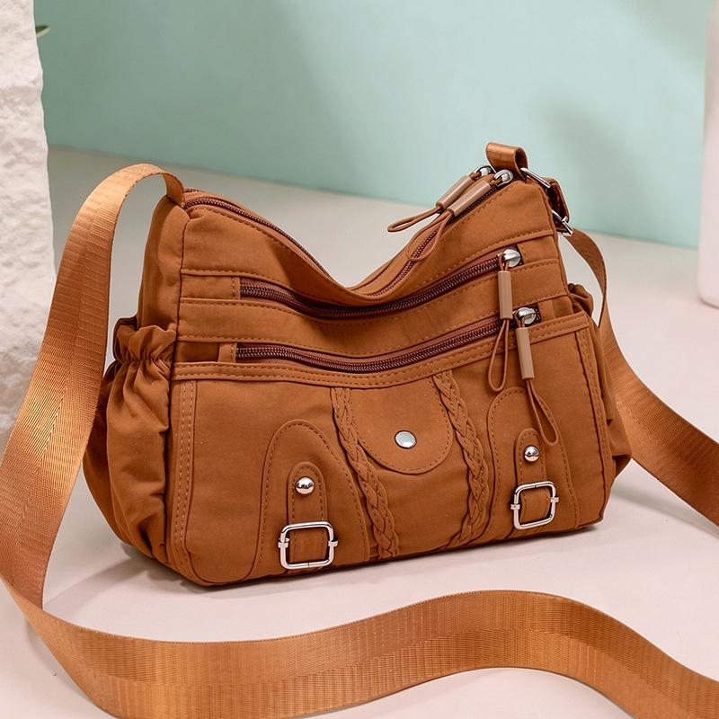 Mehrschichtige Einzelschulter-Weichseiten-Hochwertige Crossbody-Tasche mit Exquisiter Textur