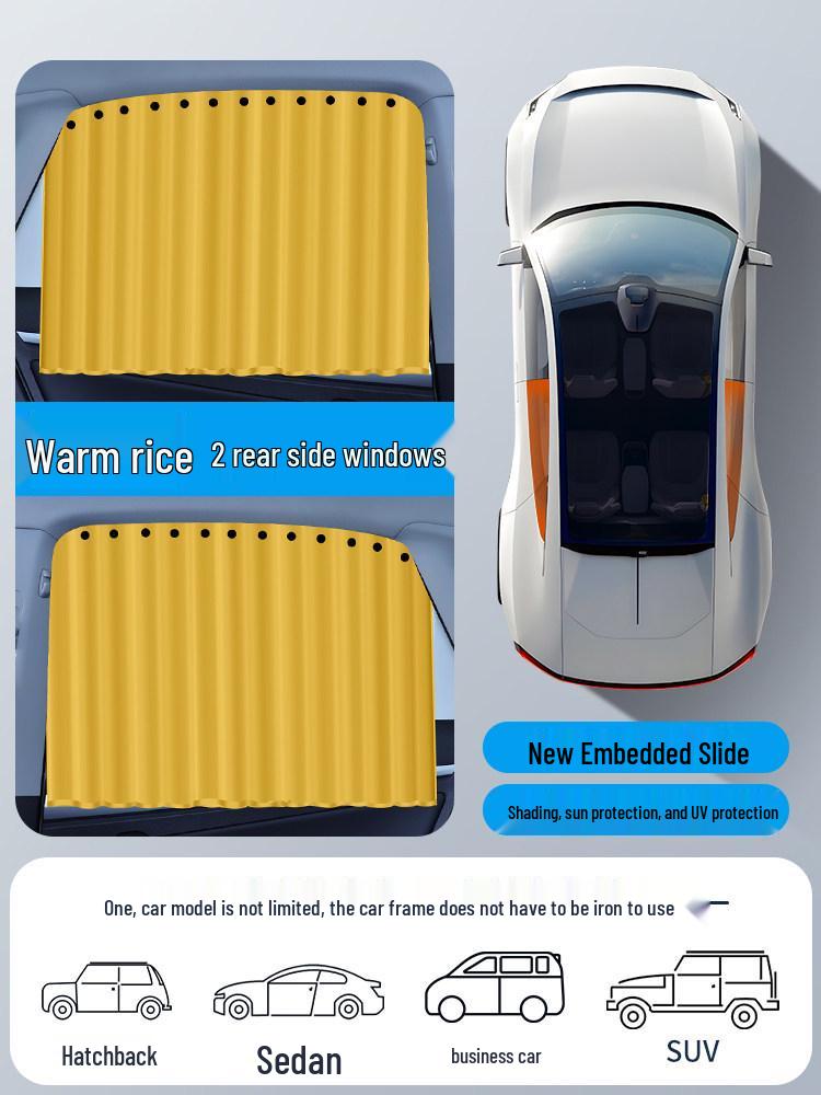 Tesla Car Sunshade Curtains - Camping Privacy & Summer Sun Protection