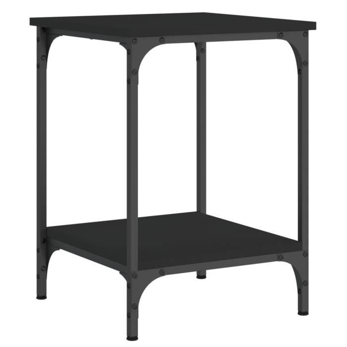 VidaXL Coffee Table Black 40x40x55 Cm Engineered Wood 832823