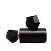 50Ml Black Gold Polyhedral Cover Refillable Thick Glass Spray Perfume Bottle Empty Atomizer Bottle Makeup Cosmetic Container