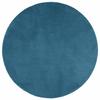OVIEDO Short Pile Rug In Turquoise Ø 120 Cm