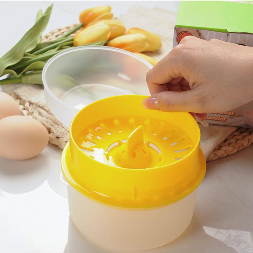 1Pc Egg Yolk Separator And Clear Kitchen Gadgets Egg Separator Baking Tools Large Capacity Kitchen Accessories