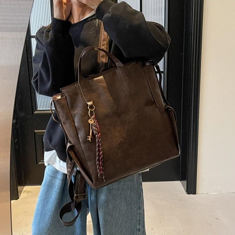 Backpack for Women, Large Capacity, Casual and Versatile, Commuting Schoolbag, Street Trend, High-end Style, Travel Backpack