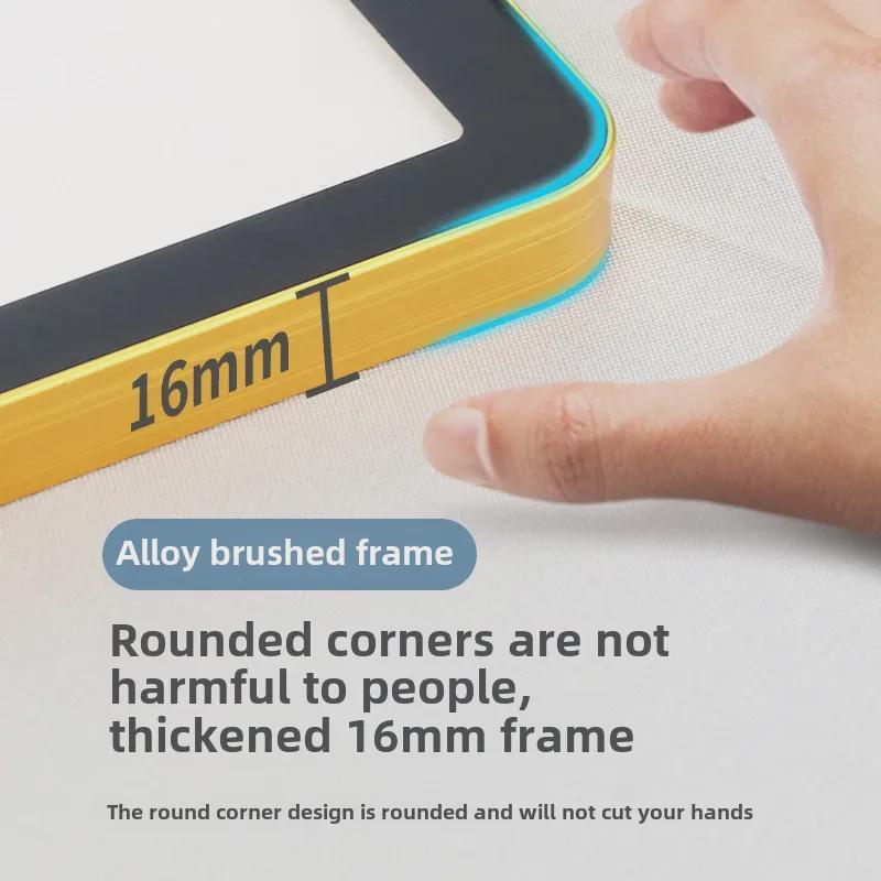 Aluminum Alloy Magnetic Display Board with Rounded Corners for Elevator Billboards