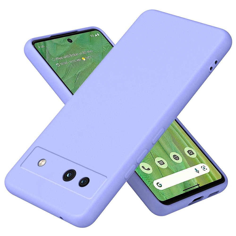 

For Google Pixel 7a Case Anti-Scratch TPU Phone Cover 2.2mm Thickness Purple