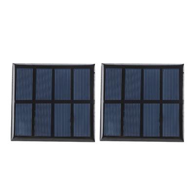 2pcs 0.9W 2V Solar Panel Professional High Efficiency Polysilicon Solar Panel for Emergency Lights