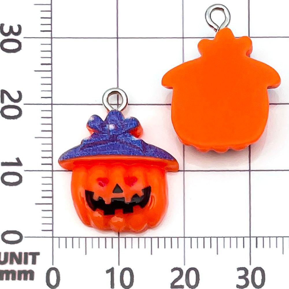 24 Styles Halloween Resin Pumpkin & Ghost Pendant Charms for DIY Jewelry