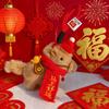 Cute Year Of The Horse Mascot Flying Pony Keychain With Wings Plush Toy For Children