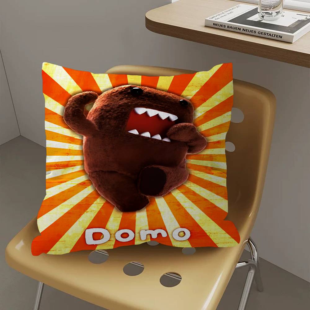 Cute Domo-Kun Pillow Cover Sofa Cushion Cover Home Room Decoration Children Gift
