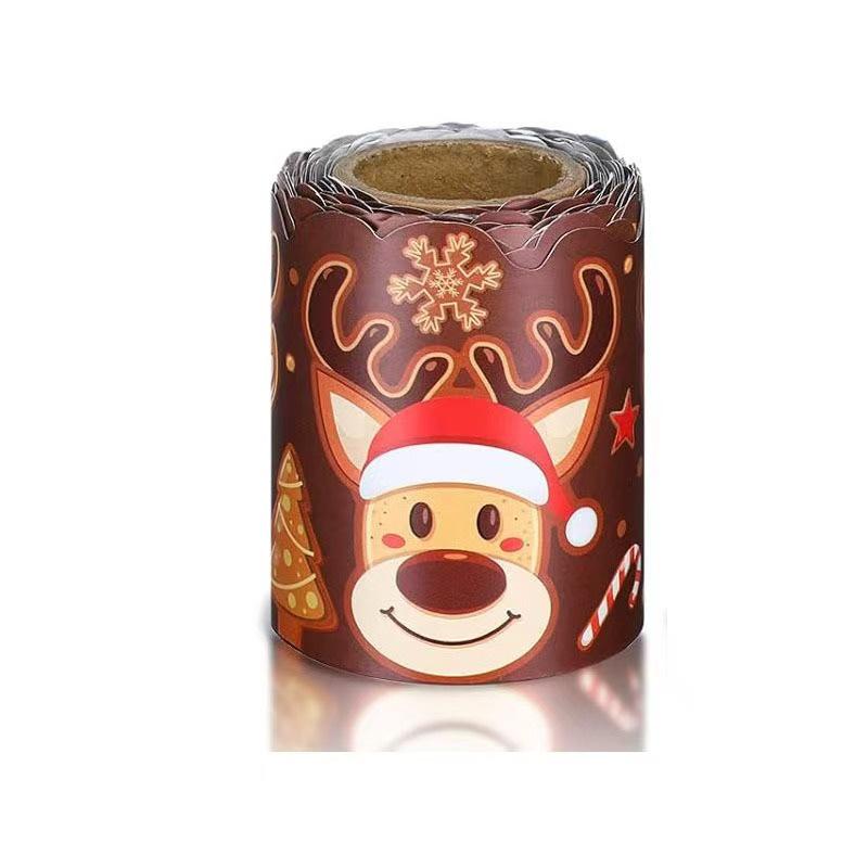 

Christmas Reindeer & Gingerbread House Blackboard Border Decoration