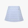 FAIRLIAR GOLF Pattern High-Waisted Skirt (Blue)