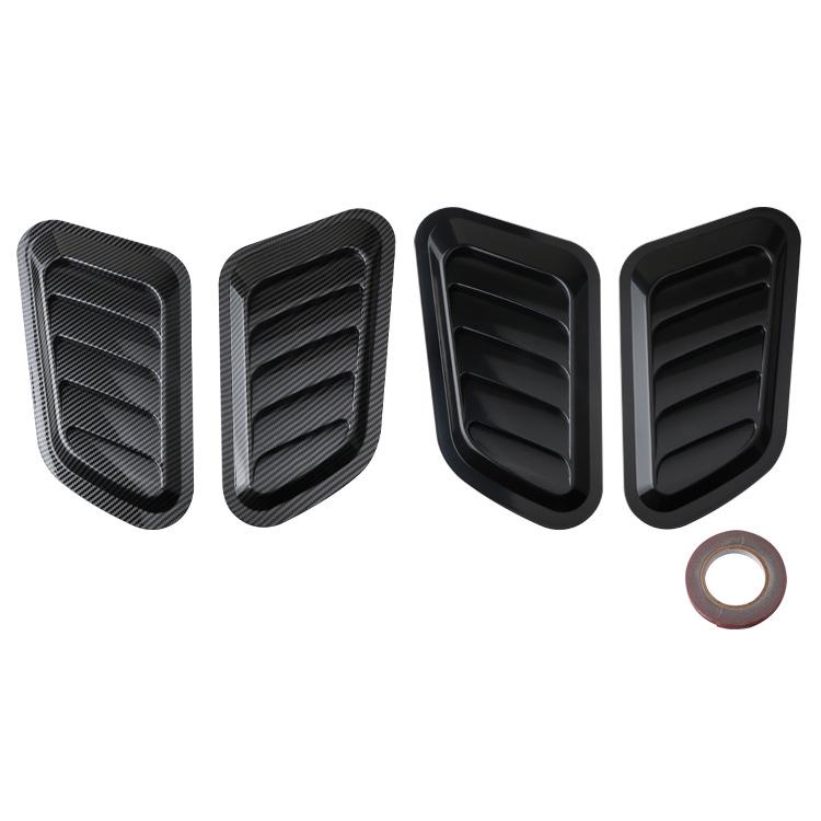 Decoración de Capucha para Rejilla de Aire de Coche Universal de Fibra de Carbono