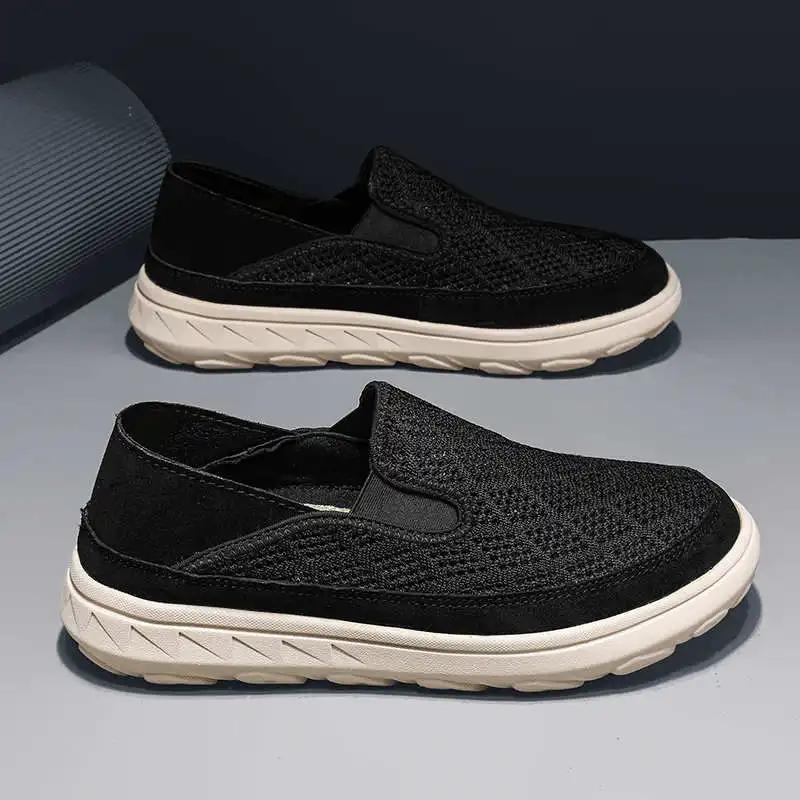 Fashion Non-slip Sole Platformed Men Shoes Summer Woven Sneakers Black Spring Luxury Trainer Sport Sports-et-leisure Athletics