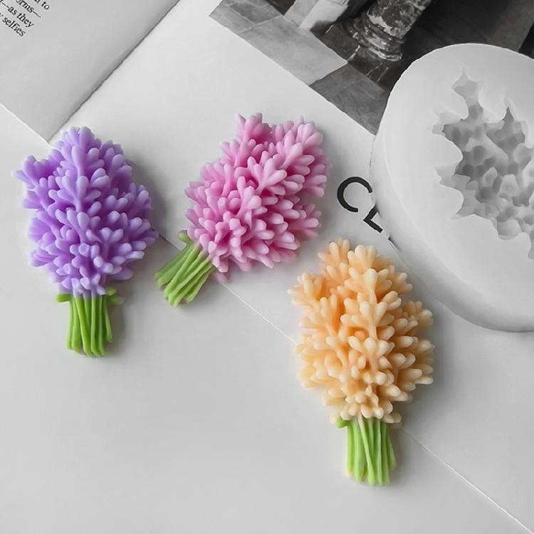 Lavender Scented Ornament Crafting Mold Sturdy Silicone Lavender Scented Hanging Mold for Office and Car Decoration