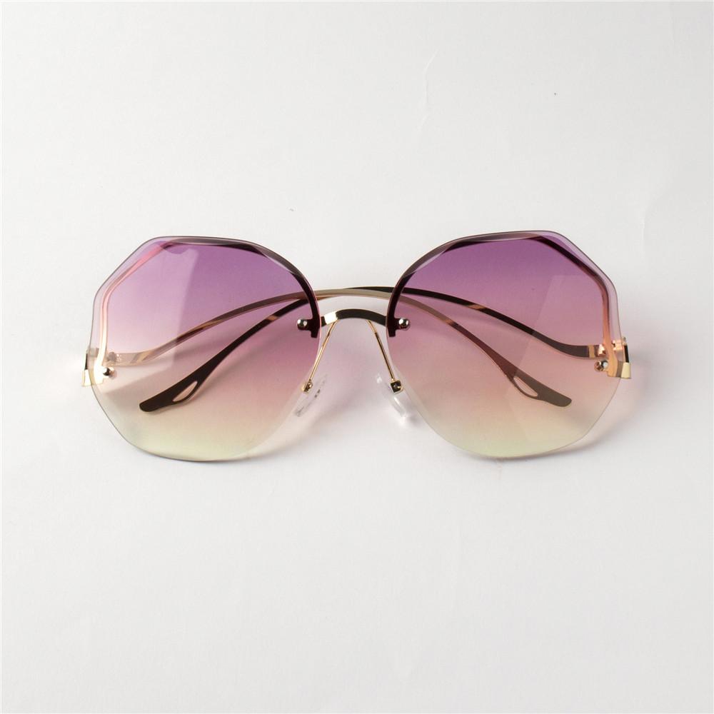 

Fashion Gradient Sunglasses Women Brand Design Vintage Pilot Retro Shades Cutting Lens Gradient Sun Glasses Female