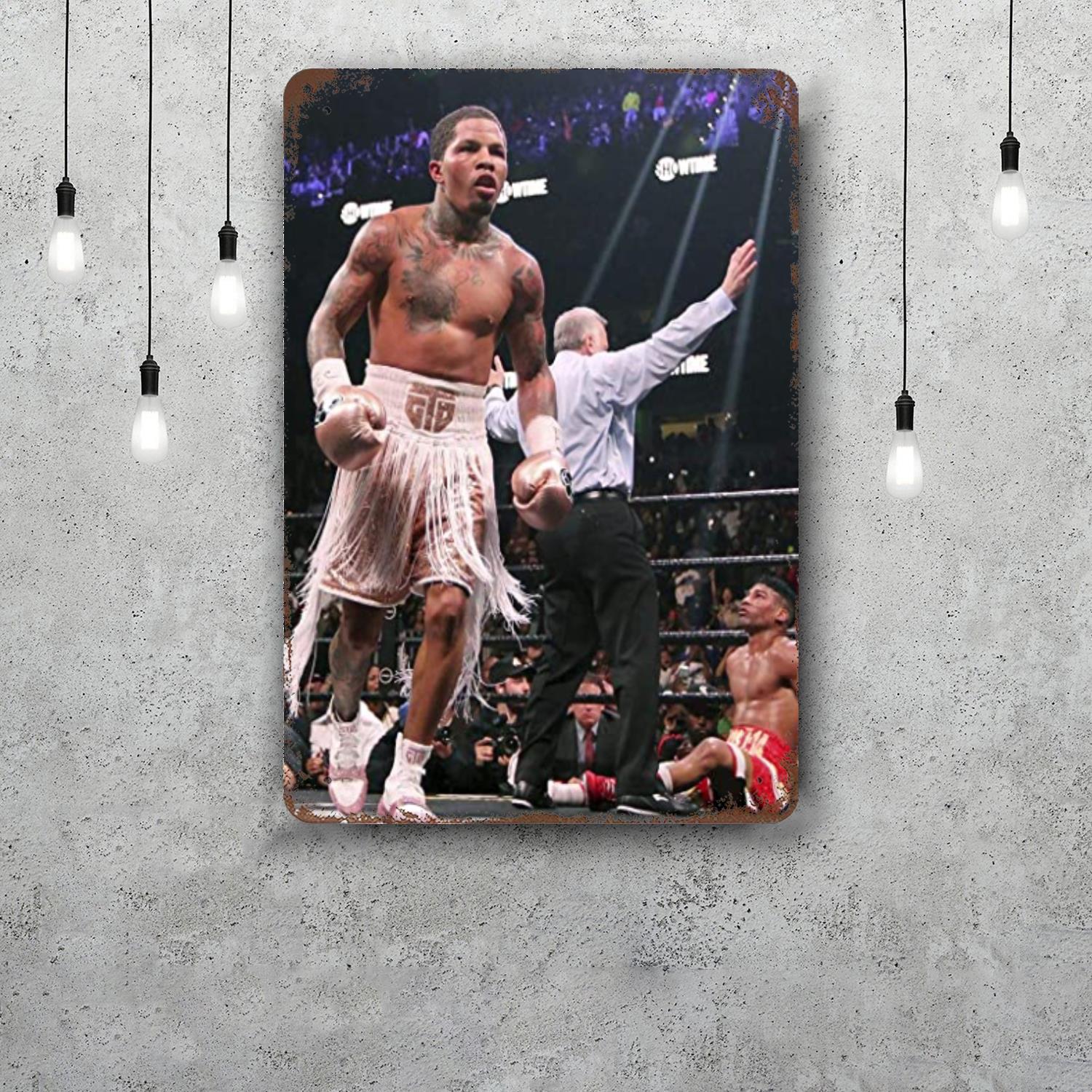 

gervonta davis Decor Vintage Metal Signs Tin Signs Captain Poster Decor for Bar Pub Club Man Cave Wall Decoration 20x30cm（7.8x11.8inch）