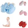 Crib Bebe Toddler Newborn Baby Shoes Winter Prewalker Warm Boots Bowknot