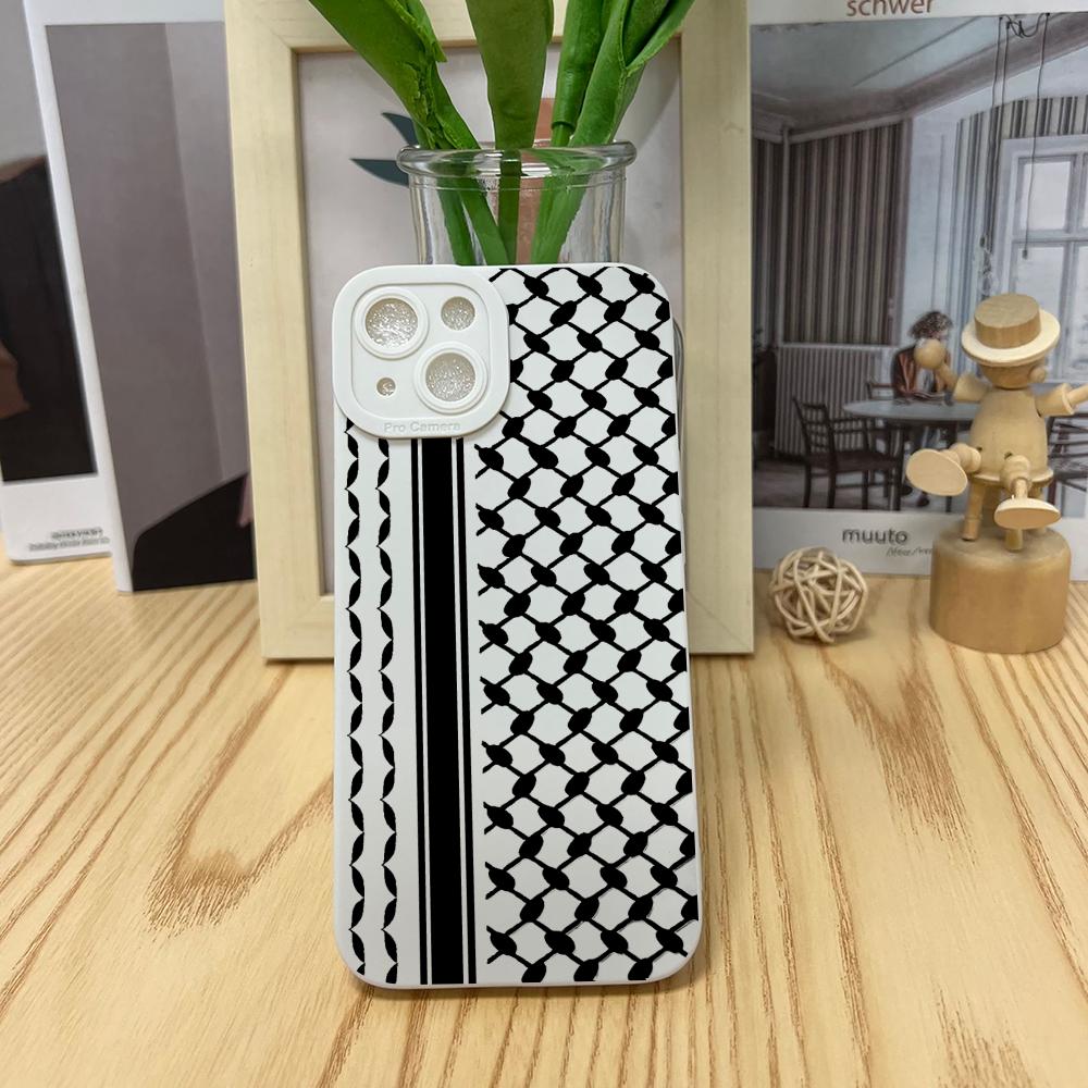 Woven Pattern TPU Phone Case Suitable for iPhone 17 16 15 14 13 12 11 Pro/Max/Plus Anti Drop and Shockproof Back Cover