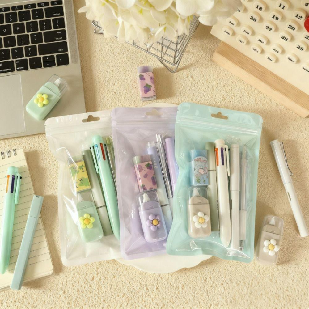 Multiple Color 6-color Ballpoint Pen 6-in-1 Correction Tape New Gel Pen Students
