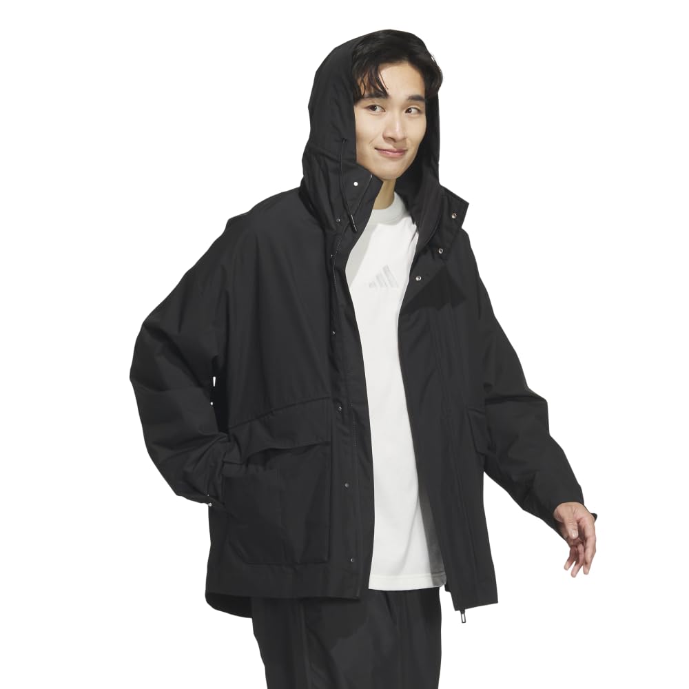 Adidas Mountain Parka KWX70 Black Size S Men's Must-Have (JG8509)