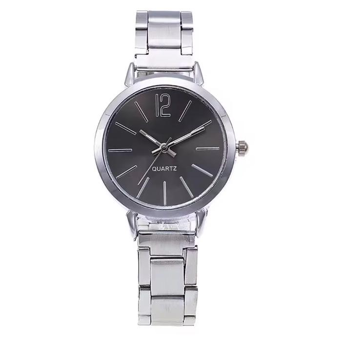 Fashion Roman Numeral Women's Watch & Bracelet Set with Diamond Inlay