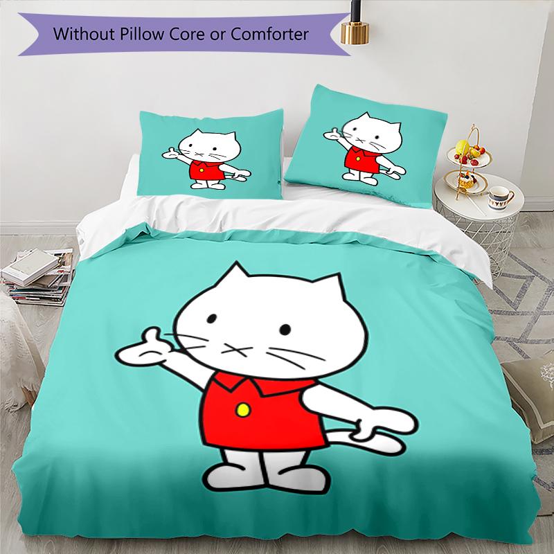 Set Biancheria da Letto Musti 3 Pezzi Copripiumino Chiusura Include 1 Copripiumino e 2 Federe, Morbido e Confortevole per Tutte le Stagioni.