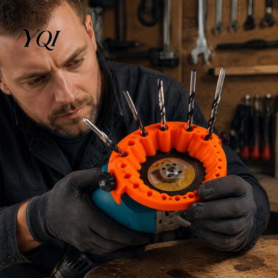 Drill Bit Maintenance Guide Sharpener Attachment, Adjustable Grinding Fixture Jig, Revive Workstation Accessory Dull Bits Sharpening And Restoration