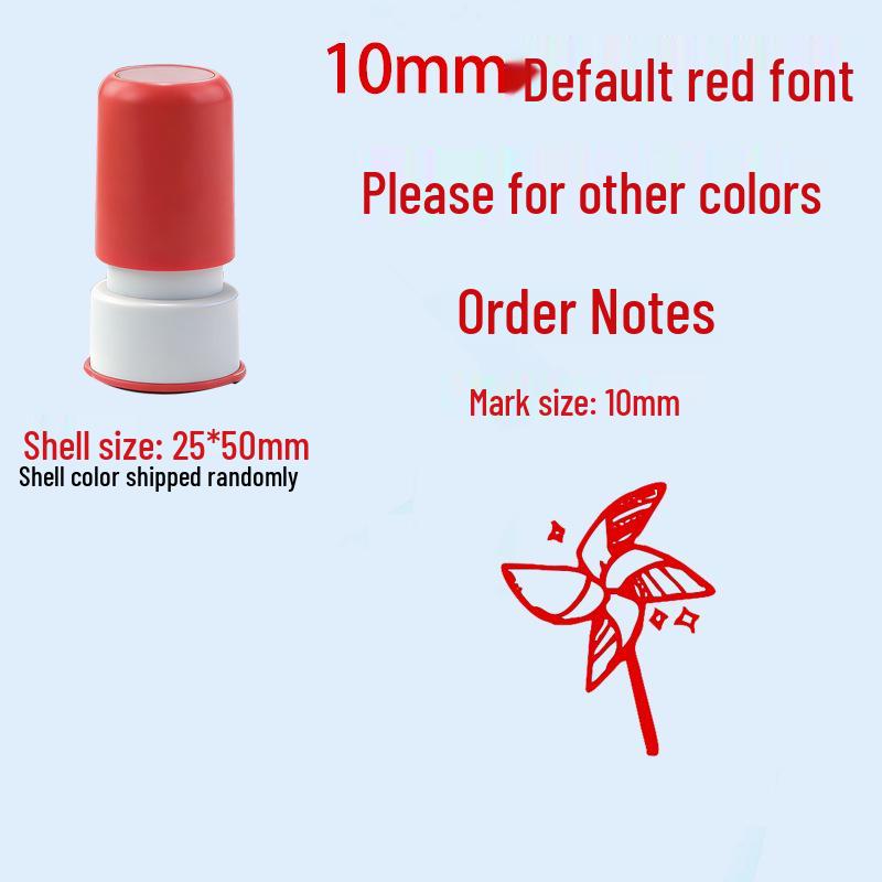 Children's Reward Stamp Set: Cartoon Teacher Small Red Flower Stamps for Kindergarten and Primary School