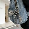 Portachiavi Cuore Spinoso alla Moda Fascino Elegante per Borsa Accessori Estetici Portachiavi Ciondolo Stiloso per Borsa per Ragazze Trendy