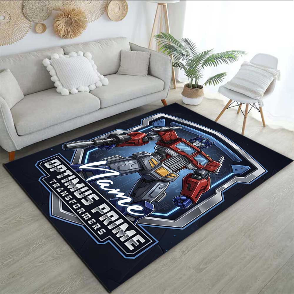 Love Transformers (11) Customize your name rug, office chair cushion, home bedroom living room gift.