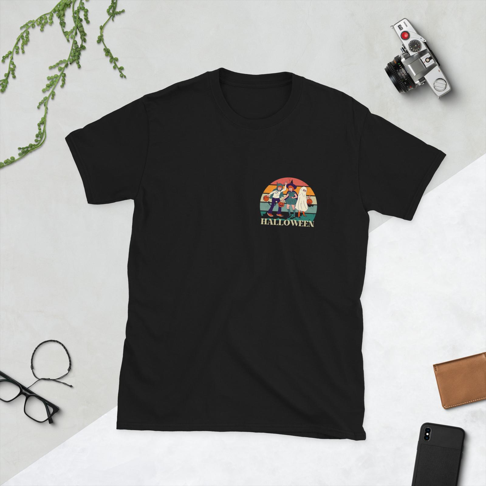 Short-Sleeve Unisex T-Shirt Halloween funny original vintage design t shirt S разноцветный