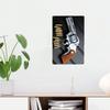 Vintage Revolver Bullets Metal Wall Art Retro Western Sign Home Decor