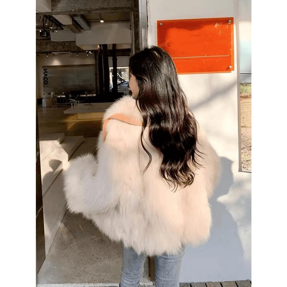 Premium Fur Coat Women's New Winter Plush Thickened Fur Coat Fluffy Foreign Gas Environmentally Friendly Foreign Gas Coat
