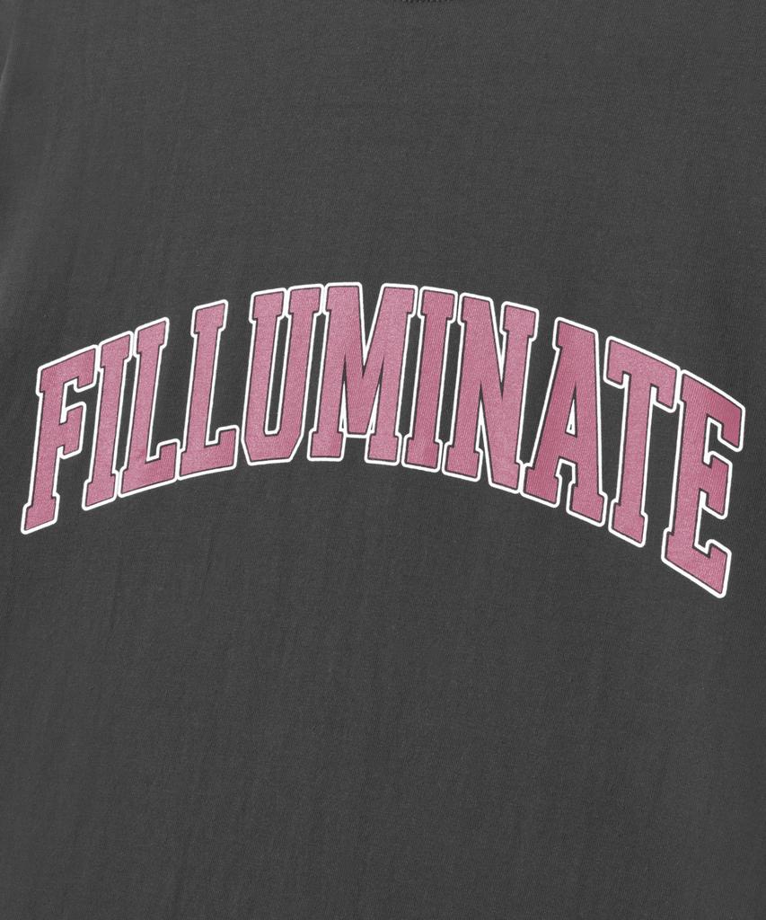 FILLUMINATE Two-Tone Arch Logo T-Shirt - Charcoal