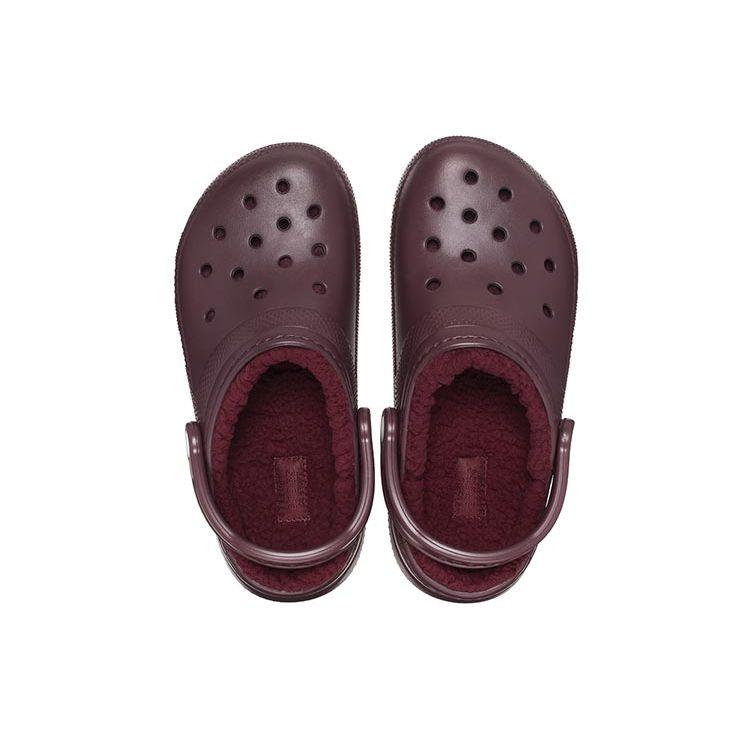 Crocs Classic Warm Cotton Clogs Unisex Footwear Deep-Cherry 203591-6WD