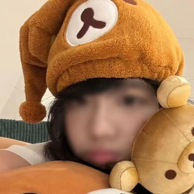 Anime Cute Rilakkuma Quick-Dry And Moisture-Wicking Plush And Comfortable Hair Drying Towel Bathroom Furnishings Daily Use Gifts