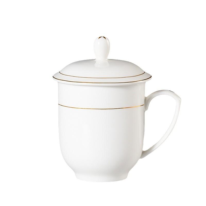 Hotel Hotel Water Cup Office Meeting Cup Phnom Penh Ceramic Teacup Gift Cup Set Engraving