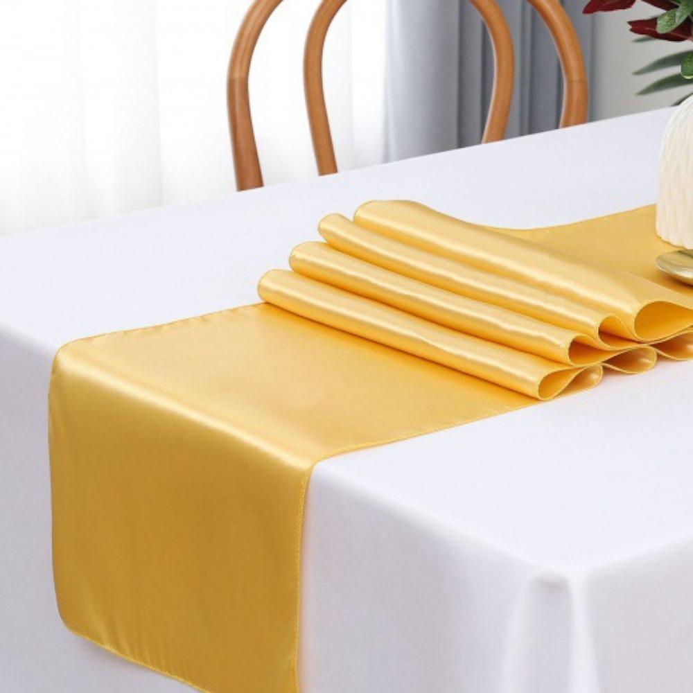 3PCS Elegant Satin Table Runner Classical Coffee Table Runner Decorative Tablecloth  Graduations