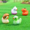 Yousheng 9 Pcs Funny Vegetable Duck Figurines Resin Tiny Duck Sculpture Cute Eggplant Pumpkin Onion Mini Duck Statue for Home Office Desktop Car