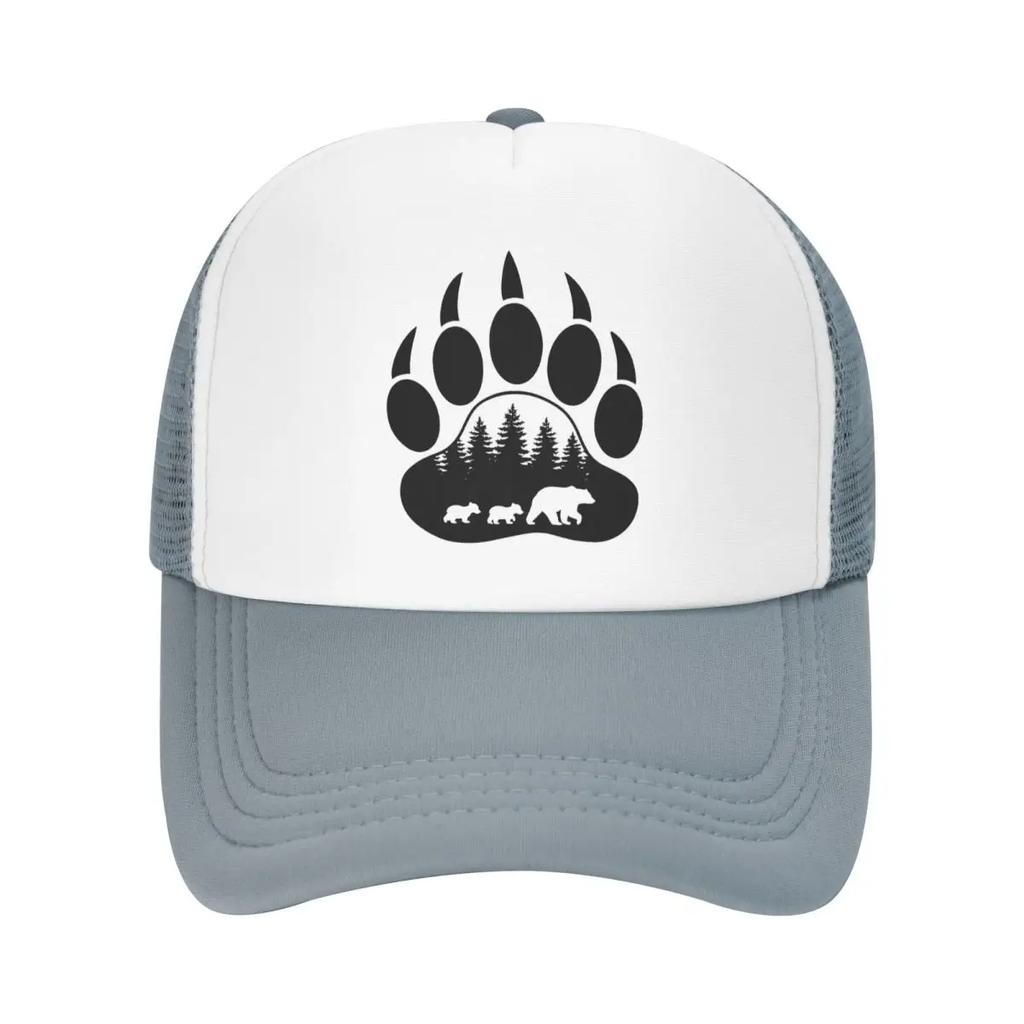 Custom Punk Unisex Animal Mama Bear Paw Trucker Hat Adult Adjustable Baseball Cap Unisex Women Hip Hop Dad Hat