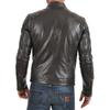 SKINOUTFIT Men's Genuine Lambskin Black Leather Jacket Stylish Motorcycle Bomber Biker Outerwear MJ 62