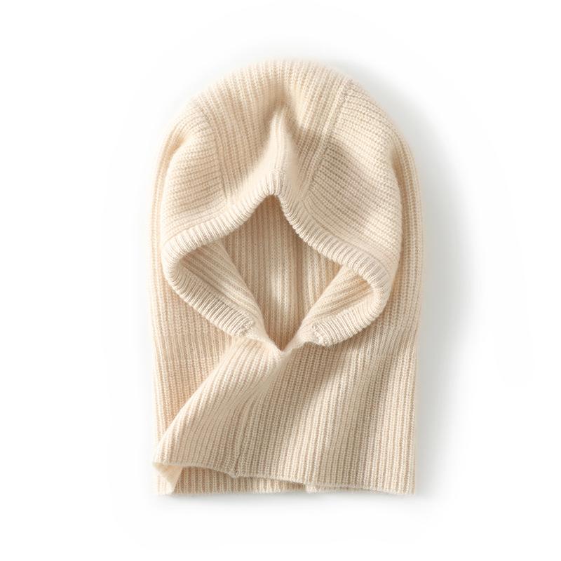 Autumn and Winter Multi-functional Hat Women's Scarf Integrated Hat with Neck and Neck Cover To Keep Warm and Fashionable Wool Hooded